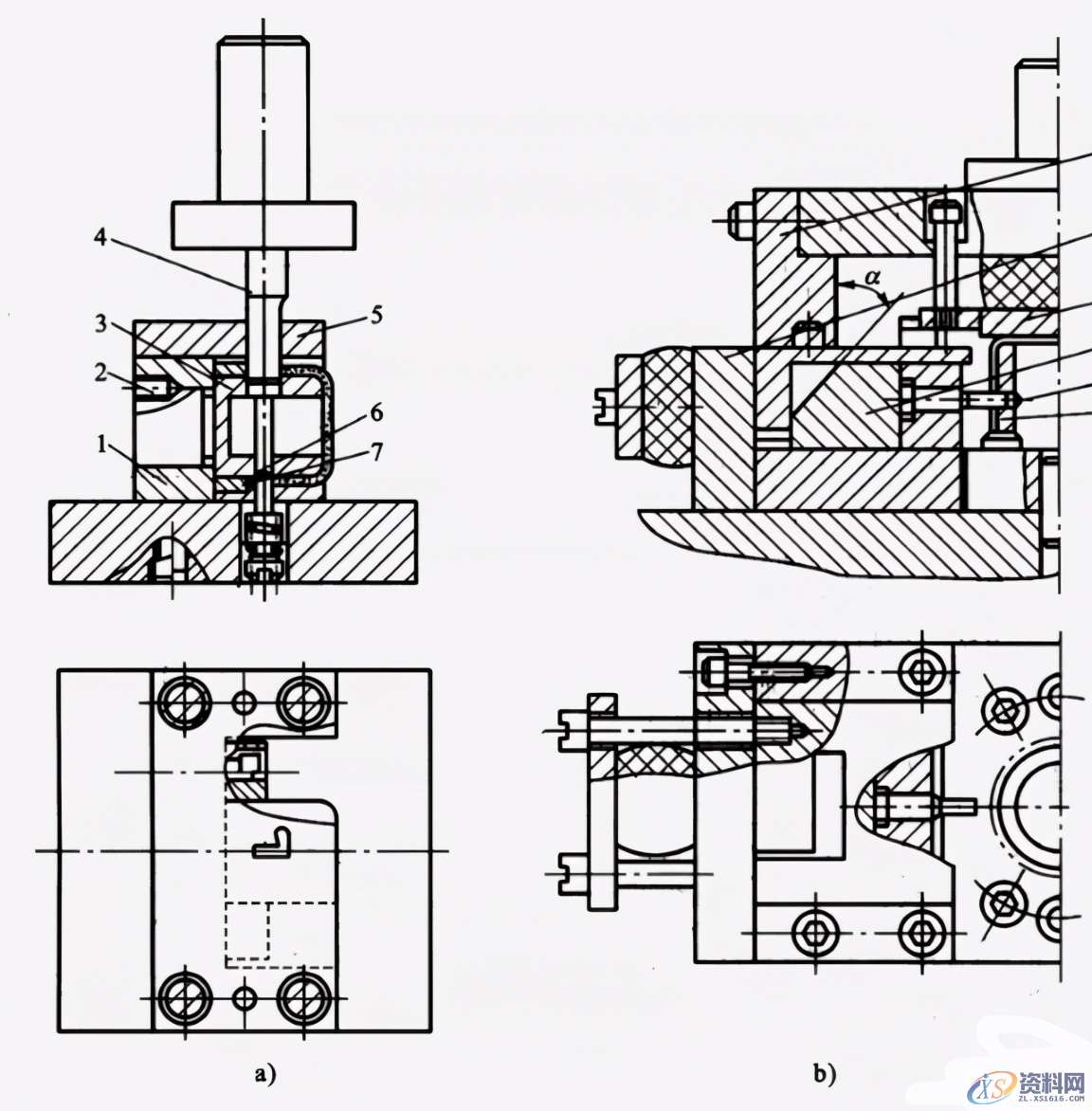 五金冲压汽车模具设计之冲裁模的结构构造讲解五金冲压汽车模具设计之冲裁模的结构构造讲解,冲孔,卸料,导板,导正,结构,第3张