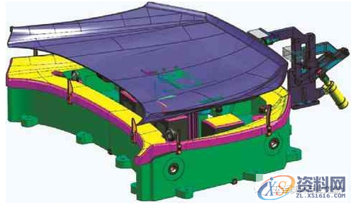 发动机盖包边模具结构设计,发动机盖包边模具结构设计,制件,如图,角度,第8张