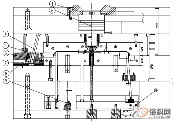 塑胶模具设计：通道盖板针阀式绝热流道注塑模设计要点,塑件,浇口,模具,流道,第4张