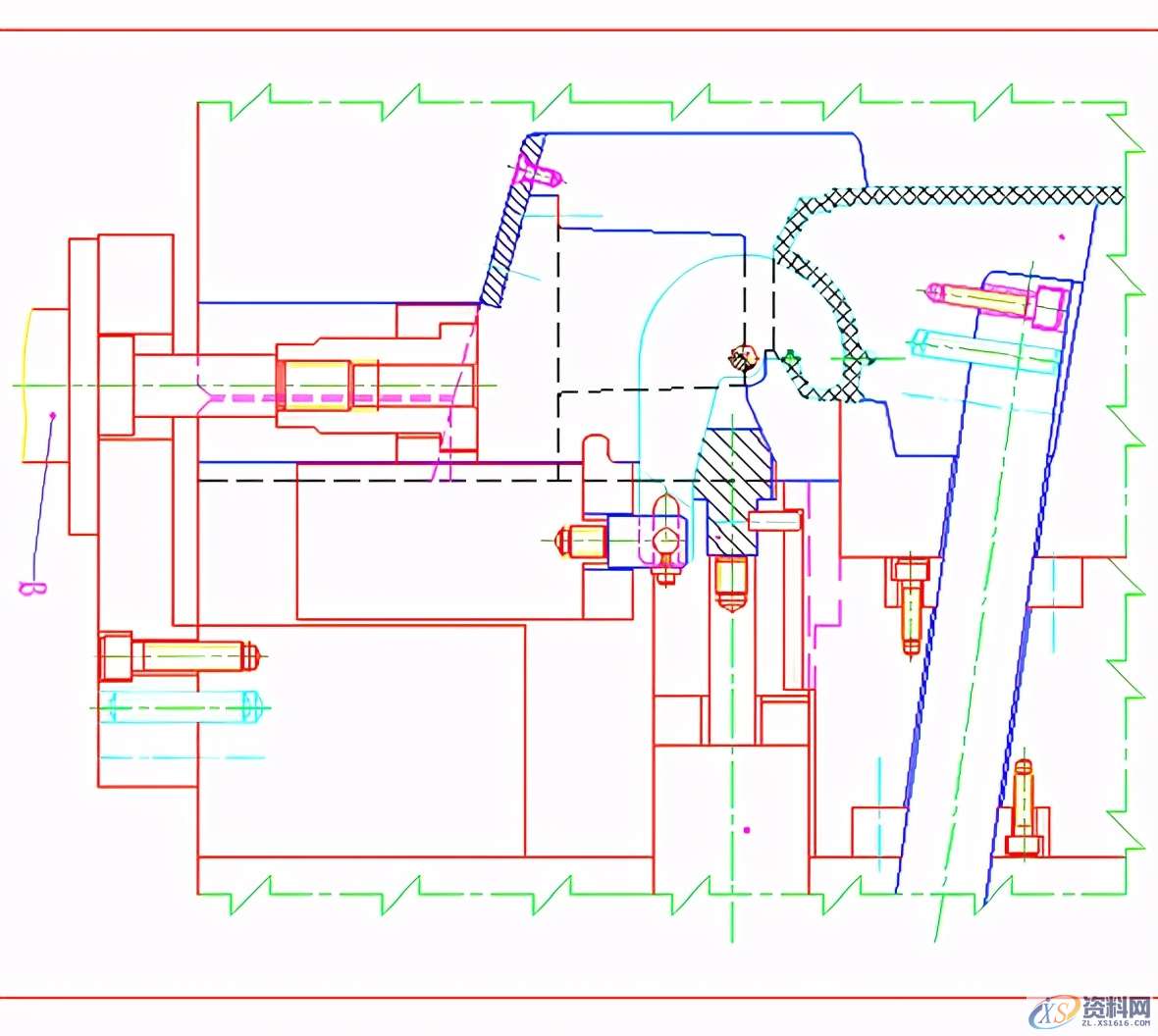 25类滑块经典结构：滑块+滑块、滑块+斜顶、滑块+顶针,25类滑块经典结构：滑块+滑块、滑块+斜顶、滑块+顶针,结构,进行,机构,第24张