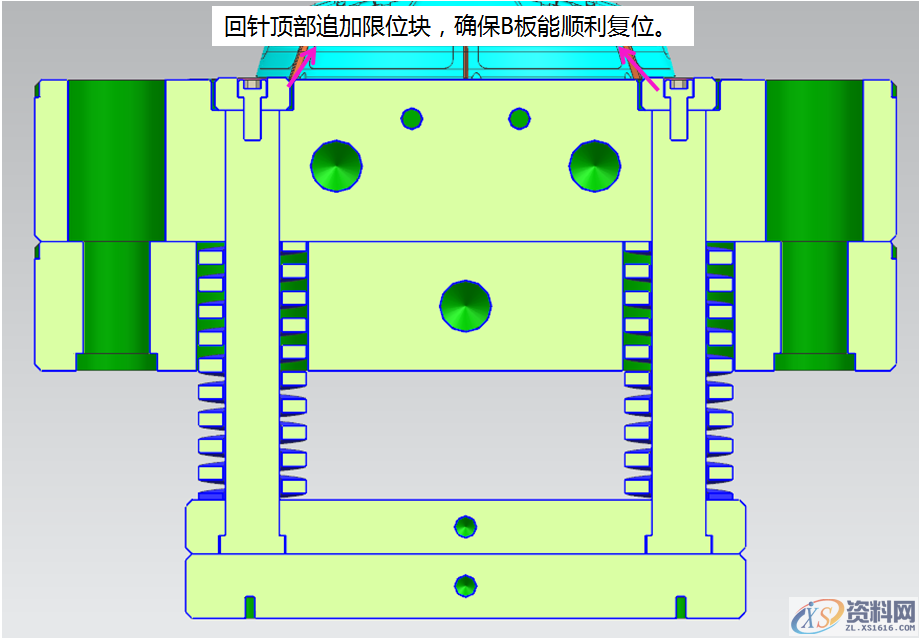 产品冬菇头倒扣二次强脱机构，模具结构分析与说明,产品冬菇头倒扣二次强脱机构，模具结构分析与说明,螺丝,模具设计,第6张
