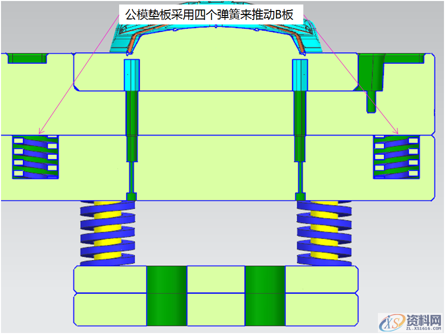 产品冬菇头倒扣二次强脱机构，模具结构分析与说明,产品冬菇头倒扣二次强脱机构，模具结构分析与说明,螺丝,模具设计,第4张