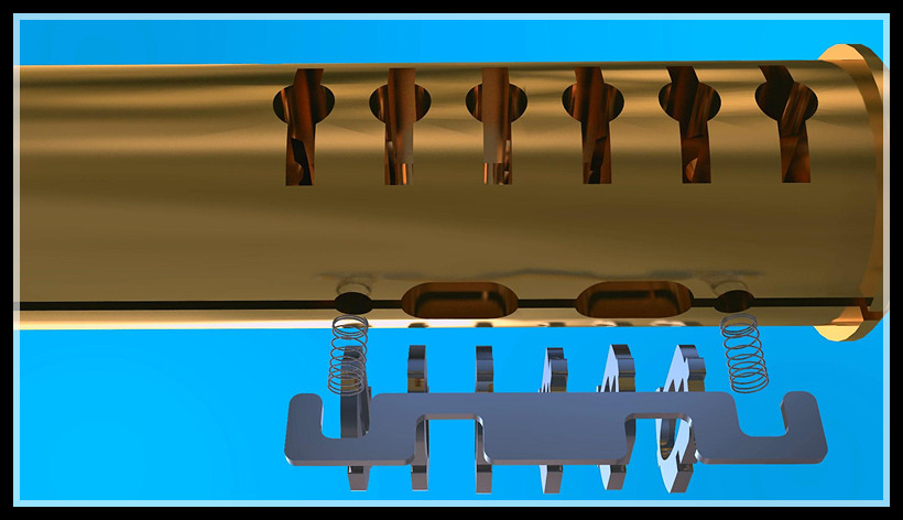 保德安四维金刚锁结构3D图解(图文教程),保德安四维金刚锁结构3D图解,结构,第10张