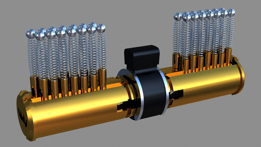 半圆双排珠咔吧锁内部结构3D图解(图文教程),半圆双排珠咔吧锁内部结构3D图解,结构,第8张