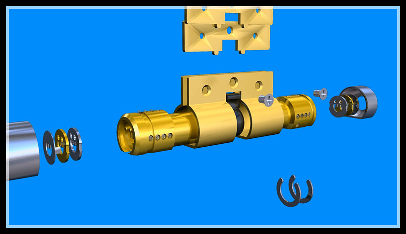 安防铁架锁结构3D图解(图文教程),安防铁架锁结构3D图解,结构,第4张