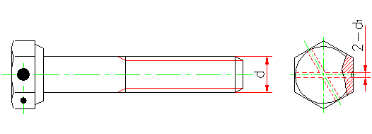 六角头头部带孔螺栓A和B级(GB 32.1-88）(图文教程),六角头头部带孔螺栓A和B级(GB_32.1-88）,采用,螺纹,性能,第1张