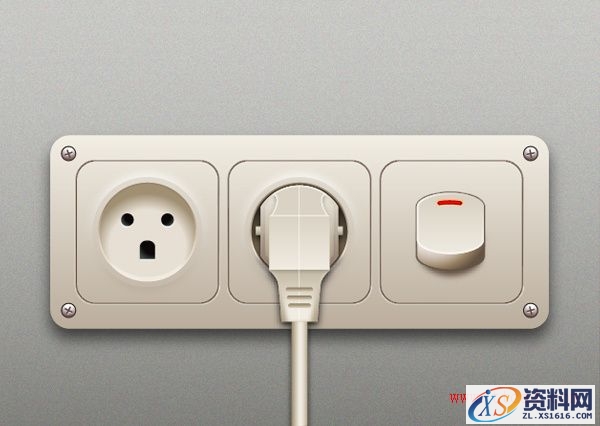 手把手教你绘制超拟物的插座适配器(图文教程),uisdc-course-20161230-0,这个,第1张