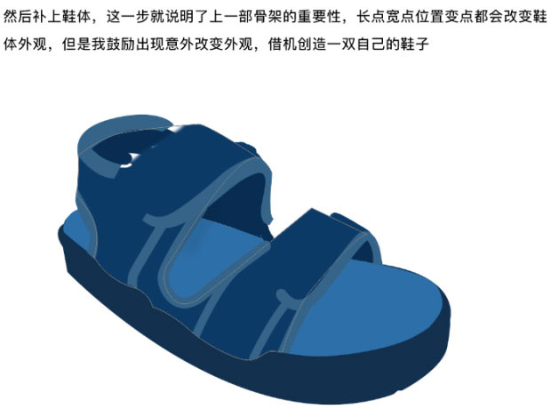 Photoshop制作一双厚实的凉鞋(图文教程),Photoshop制作一双厚实的凉鞋,结构,完成,角度,第7张