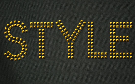 创建时尚的金属镶钉文字效果(图文教程),Simple Studded Text Effect,采用,选择,这个,第28张