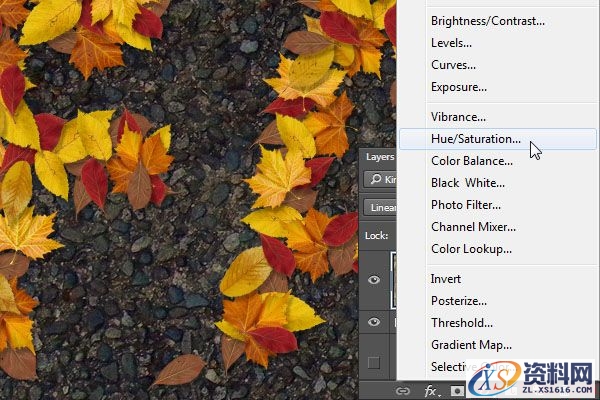 PS新手教程！手把手教你绘制萧瑟的秋天落叶字效(图文教程),11jc20151201,文件,选择,这个,第15张