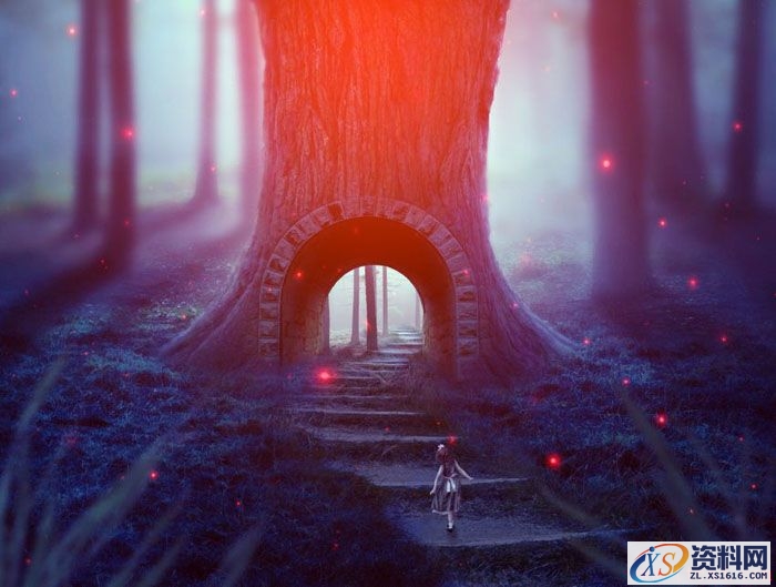 PS合成小孩走入奇幻森林场景教程(图文教程),PS合成小孩走入奇幻森林场景教程,设计,一般,选择,第71张