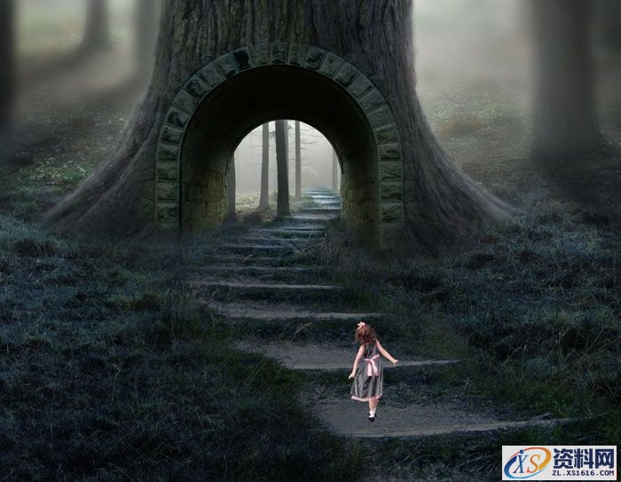 PS合成小孩走入奇幻森林场景教程(图文教程),PS合成小孩走入奇幻森林场景教程,设计,一般,选择,第51张