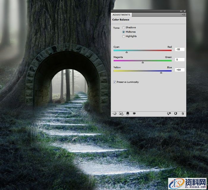 PS合成小孩走入奇幻森林场景教程(图文教程),PS合成小孩走入奇幻森林场景教程,设计,一般,选择,第47张