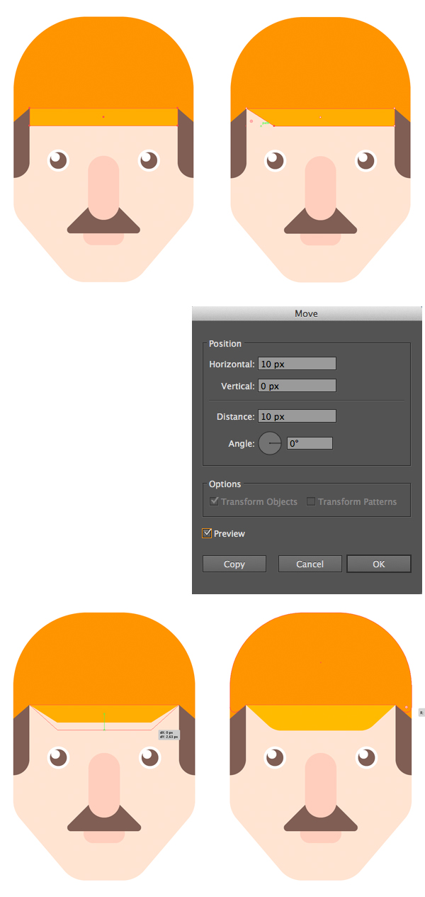 教你绘制扁平化风格的卡通人物肖像(图文教程),8d0e56933f686ac725af238ac443.jpg,设计,用于,选择,第13张