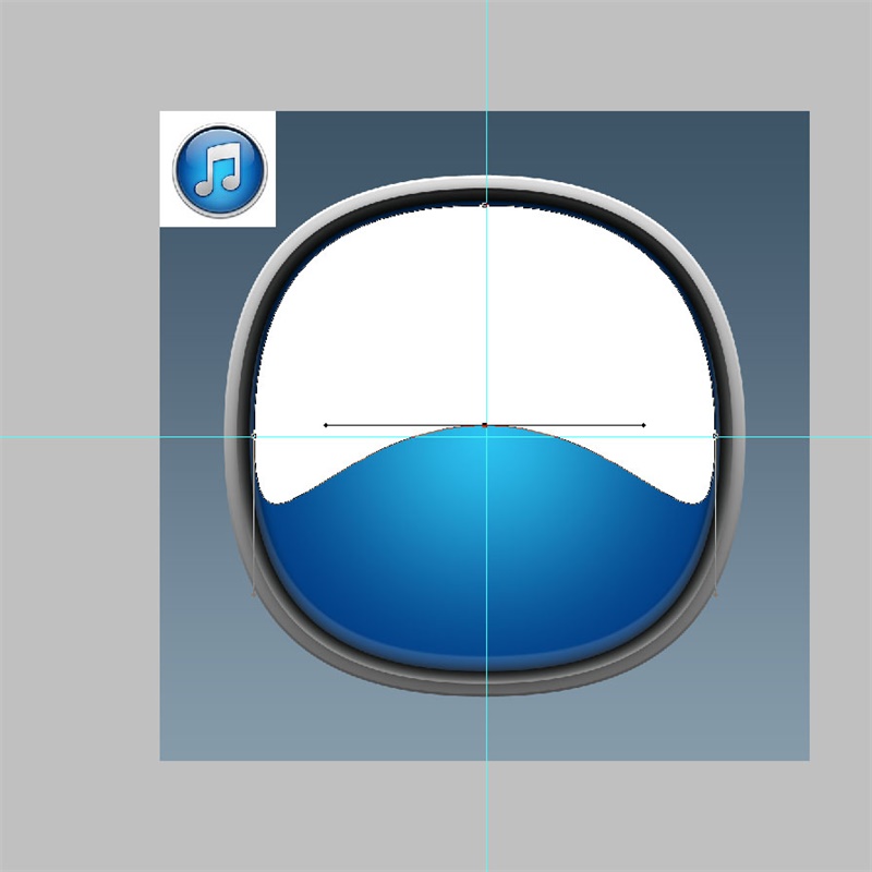 PS教程！手把手教你绘制一枚经典的ITUNES图标(图文教程),29iTunes2016-03-3,选择,这个,形状,第30张