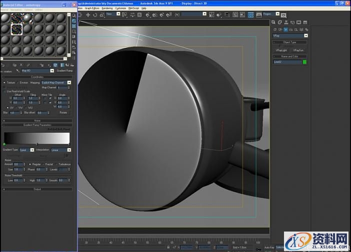 3dMax打造金属磨砂材质(图文教程),3dMax打造金属磨砂材质,材料,凸凹,衰减,第4张