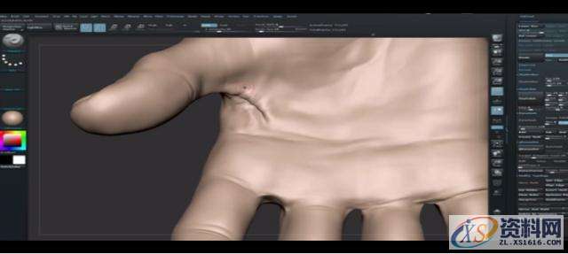 关于ZBrush手部雕刻这些细节你都了解吗？,选择,这个,用于,第7张