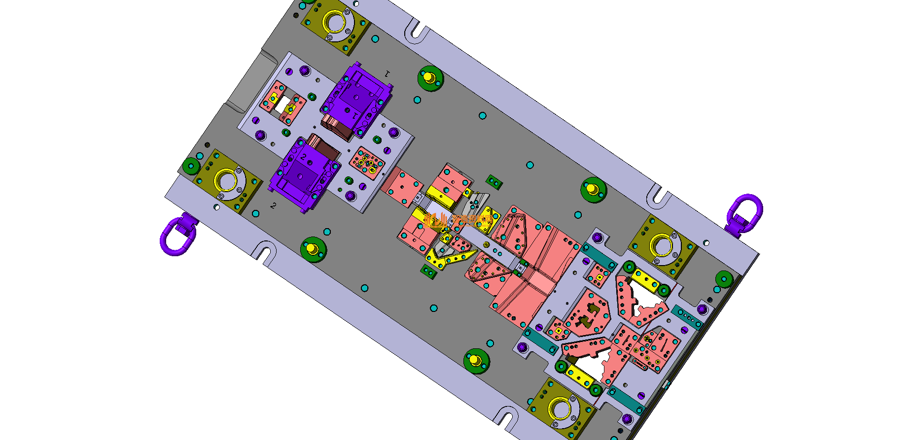 VISI五金汽车模具结构图纸0008,模具,结构,NeadPay,第1张