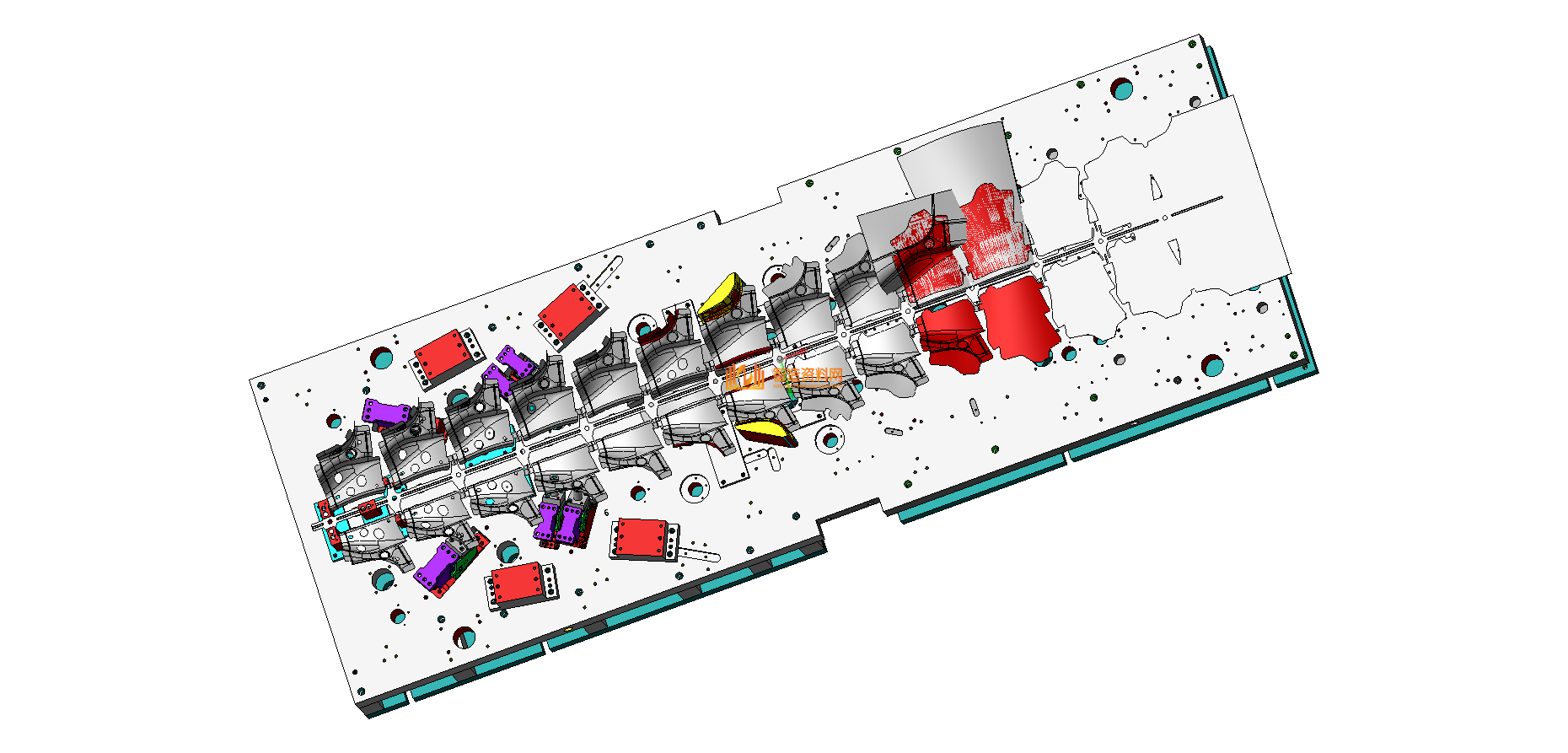 VISI五金汽车模具结构图纸0030,模具,结构,NeadPay,第1张