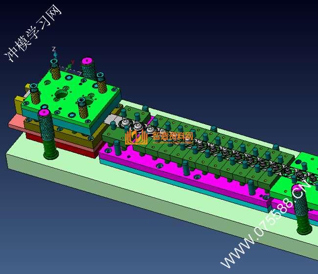 五金马达壳连续拉伸旋切模具图,NeadPay,模具,结构,拉伸,旋切,第2张