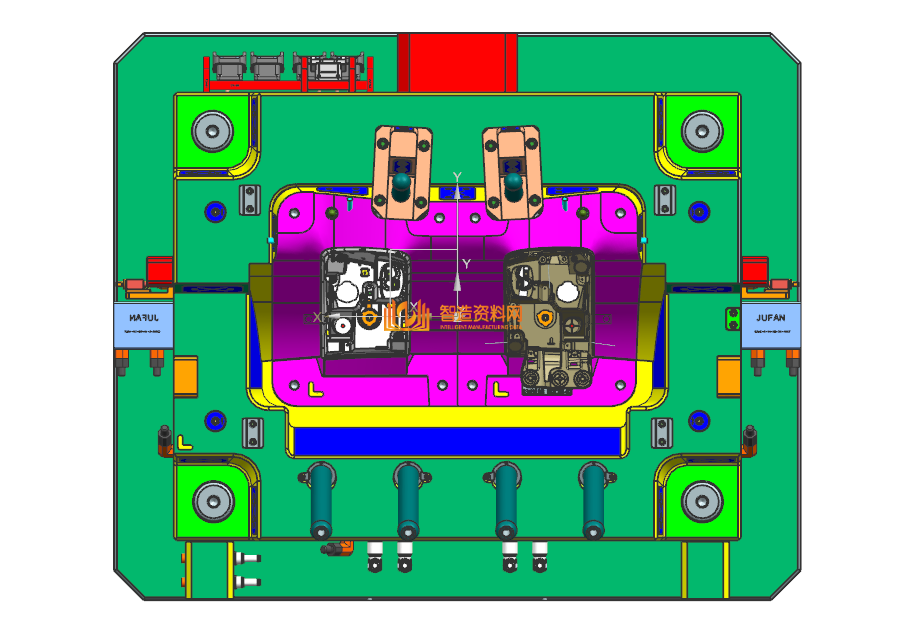 塑胶汽车模具设计结构图纸0015,NeadPay,设计,模具,第1张