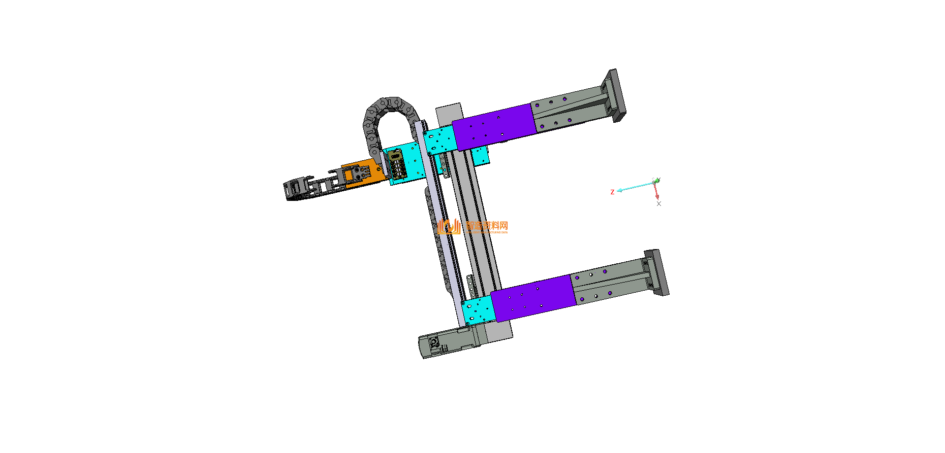 伺服X-Y搬运机构模型 3D模型,NeadPay,模型,机构,第2张