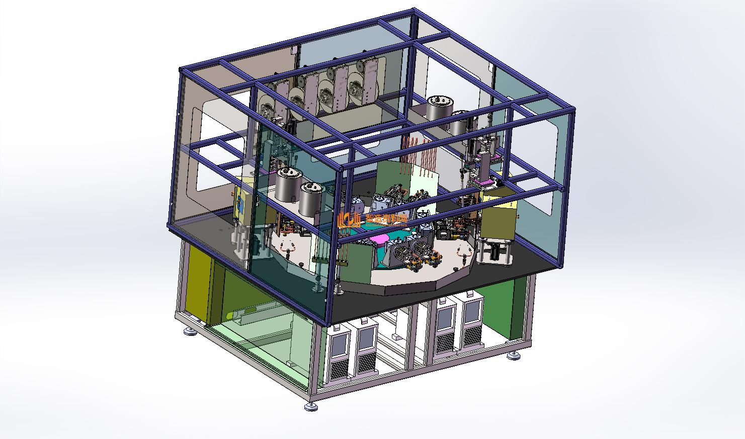 高频焊机六工位转盘式总装模型--分体式电源,XSJXSB_STP_0098_01.JPG,NeadPay,盘,模型,第1张
