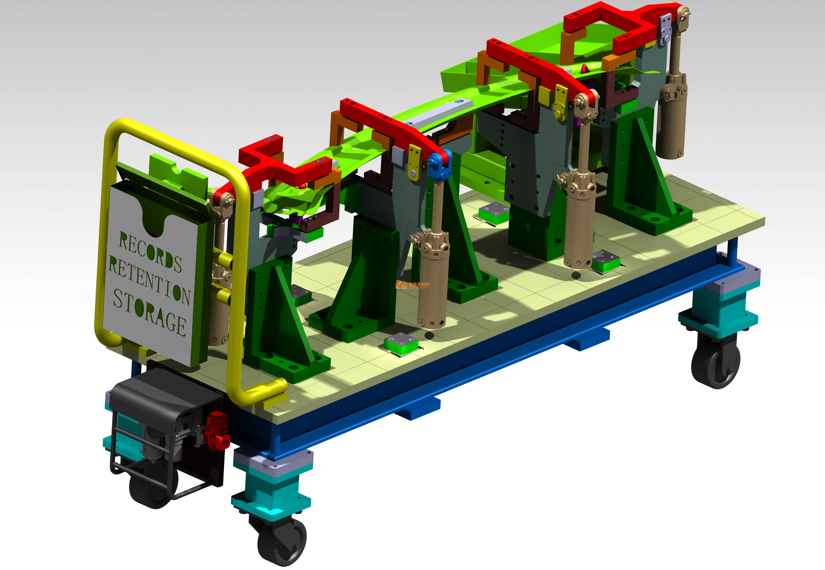 轿车前防撞梁内板焊装夹具,NeadPay,第3张