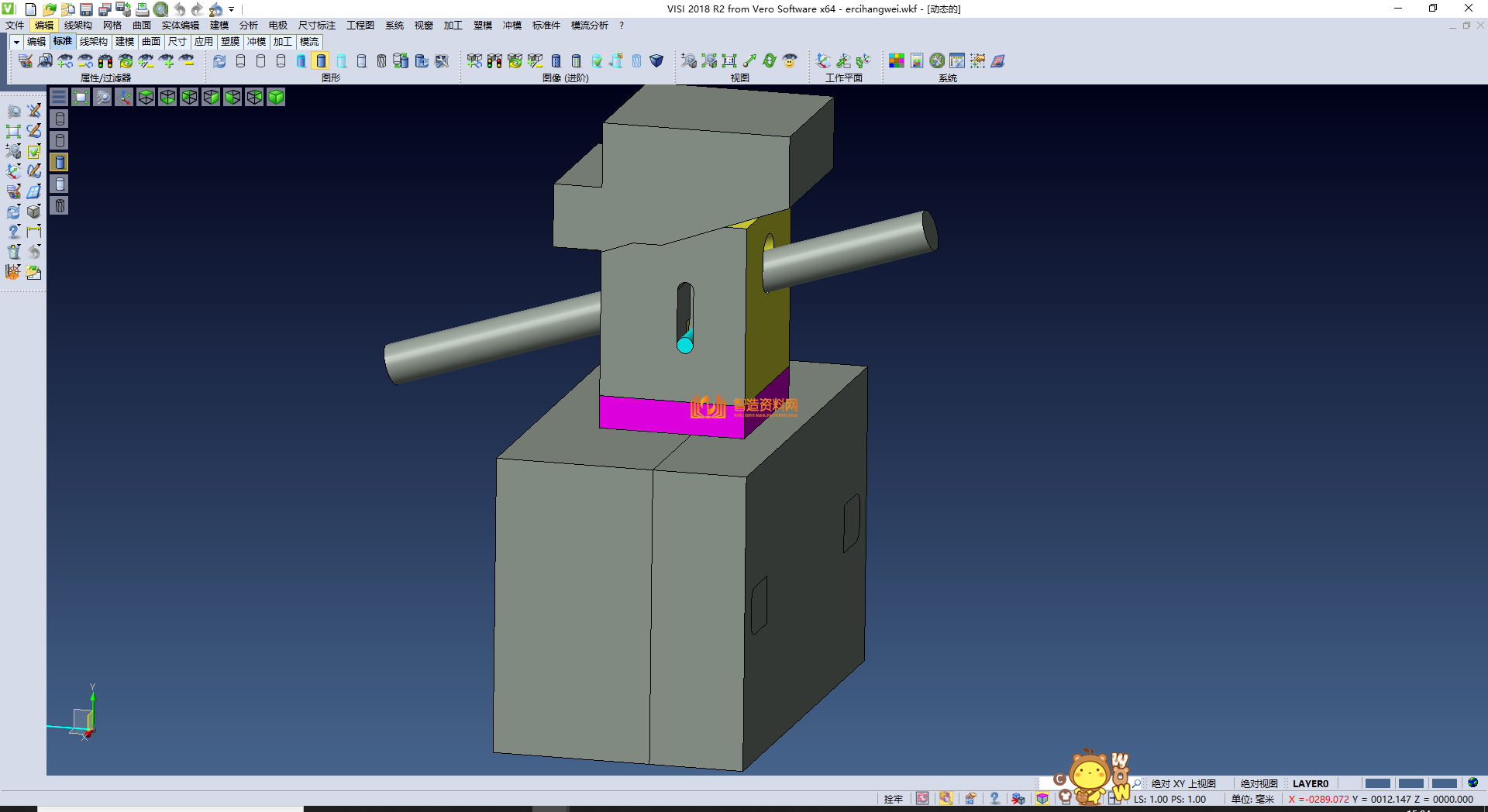 带全螺纹的产品 分模,XSMJGZ_PRT_0071.png,NeadPay,产品,螺纹,第1张
